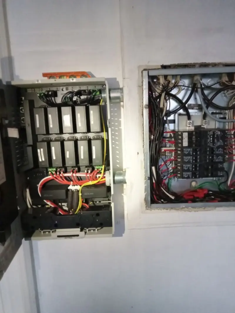 Electrical panel upgrade completed for Security Camera Wiring in Redlands